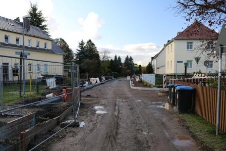 Kanal- und Straßenbauarbeiten Schlossbergstraße (10.11.2019)