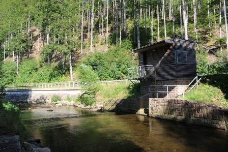 Pegelhäuschen an der Pockau