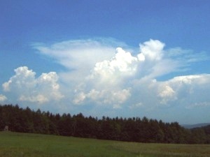 Wolkenformation bei Grundau