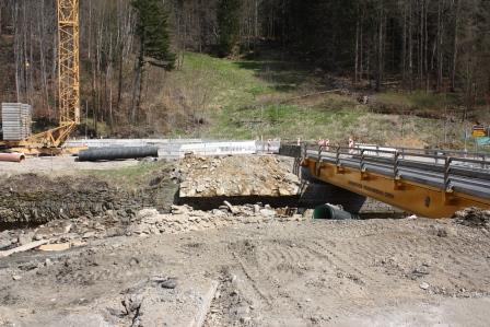 Brücke ist abgerissen