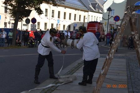 700 Jahre Zöblitz - Samstag - Schauübung der Feuerwehr (30.09.2023)