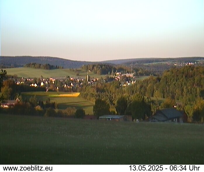 Blick von Norden auf Zöblitz