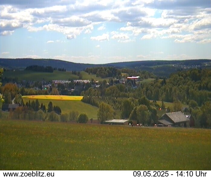 Blick von Norden auf Zöblitz