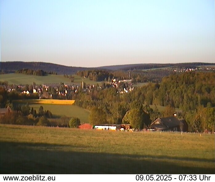 Blick von Norden auf Zöblitz