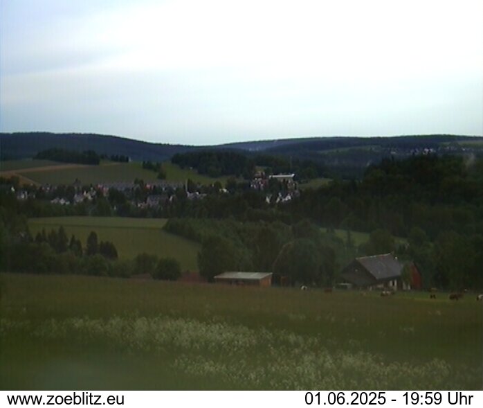 Blick von Norden auf Zöblitz