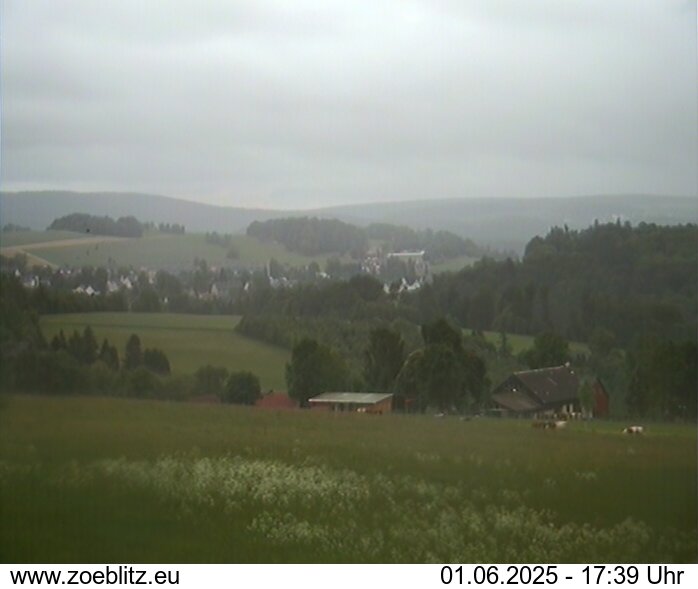 Blick von Norden auf Zöblitz