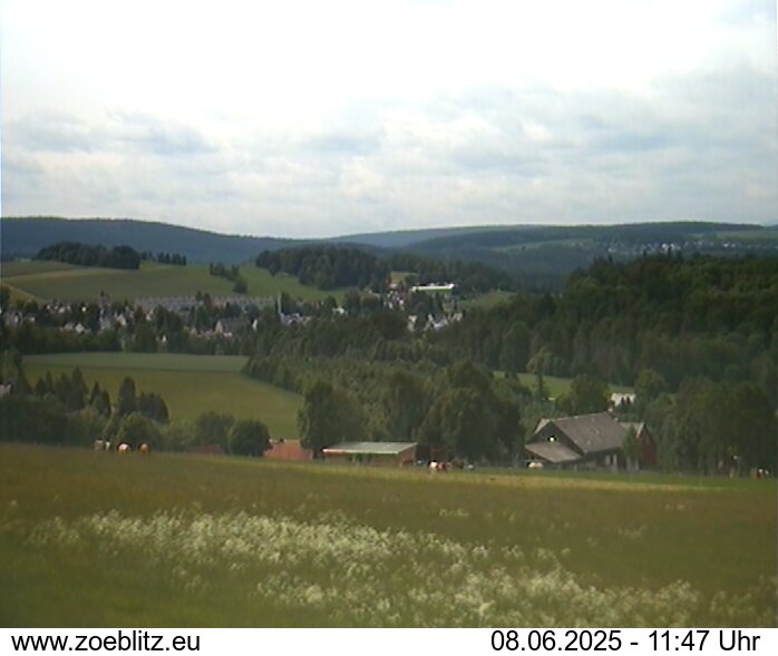 Blick von Norden auf Zöblitz