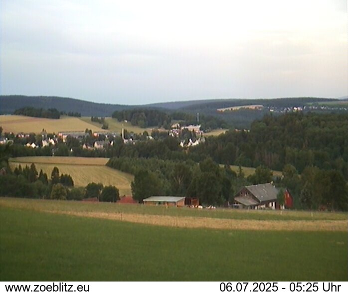 Blick von Norden auf Zöblitz