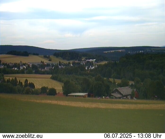 Blick von Norden auf Zöblitz