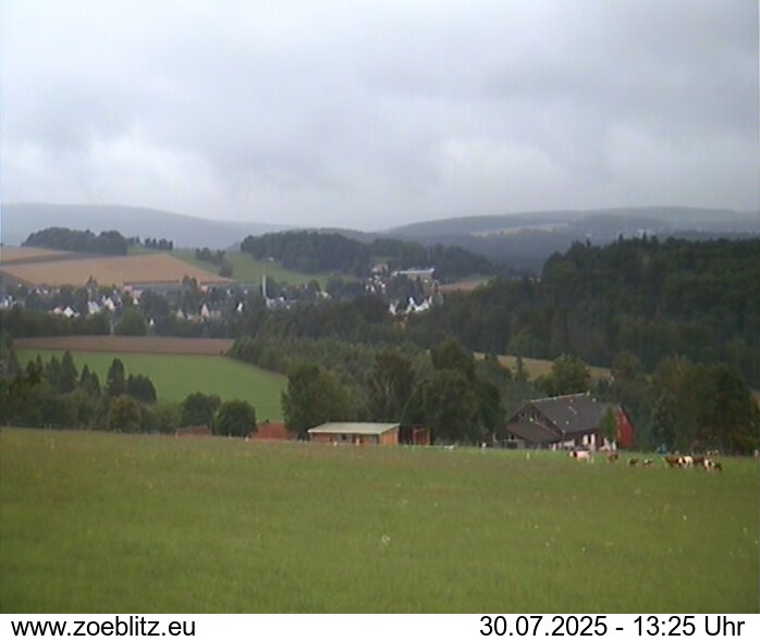Blick von Norden auf Zöblitz