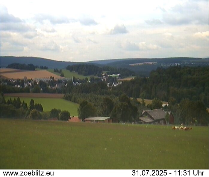 Blick von Norden auf Zöblitz