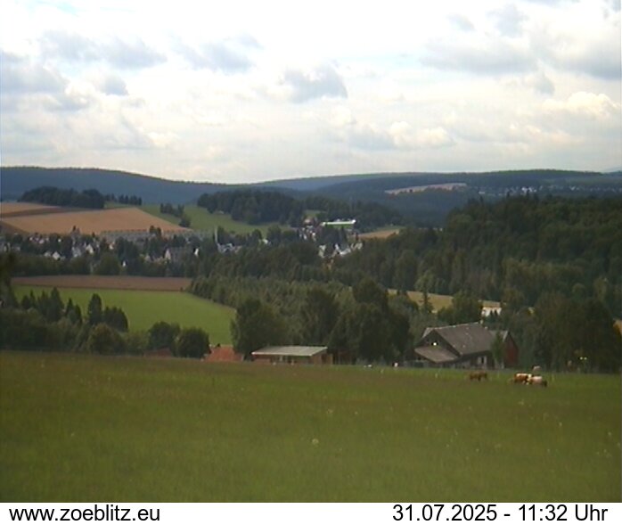 Blick von Norden auf Zöblitz