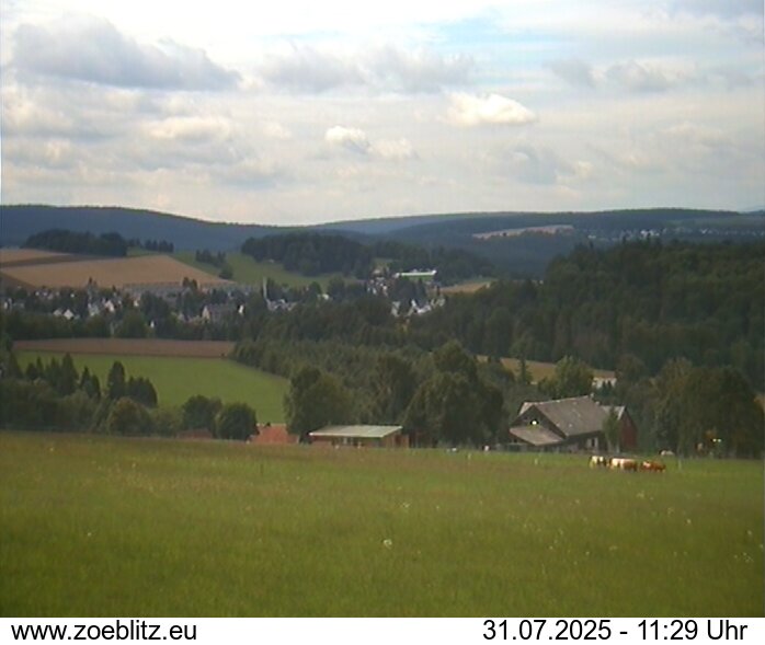 Blick von Norden auf Zöblitz