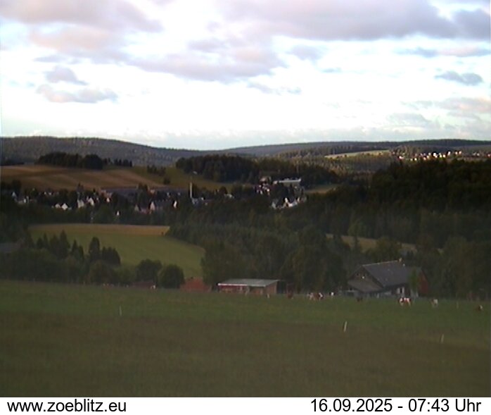 Blick von Norden auf Zöblitz