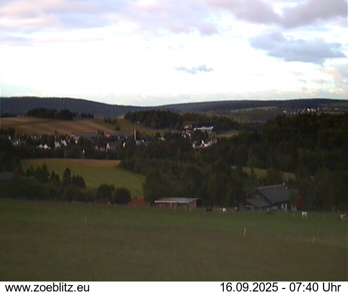 Blick von Norden auf Zöblitz