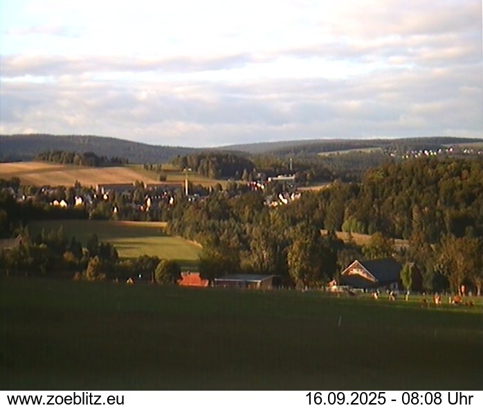 Blick von Norden auf Zöblitz
