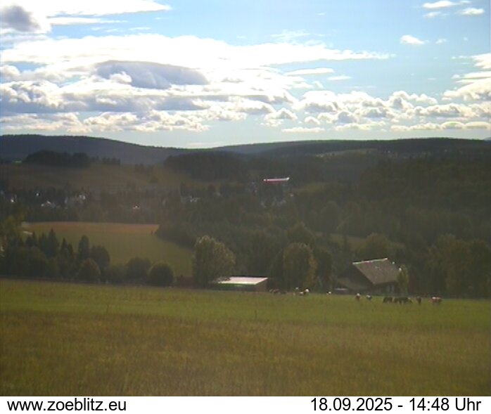 Blick von Norden auf Zöblitz