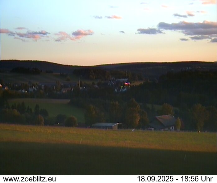 Blick von Norden auf Zöblitz
