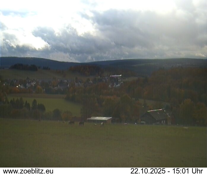 Blick von Norden auf Zöblitz