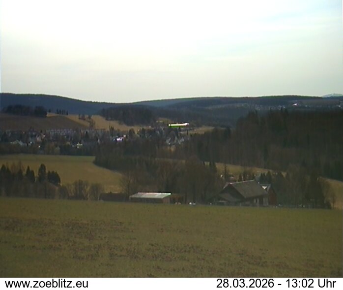 Blick von Norden auf Zöblitz