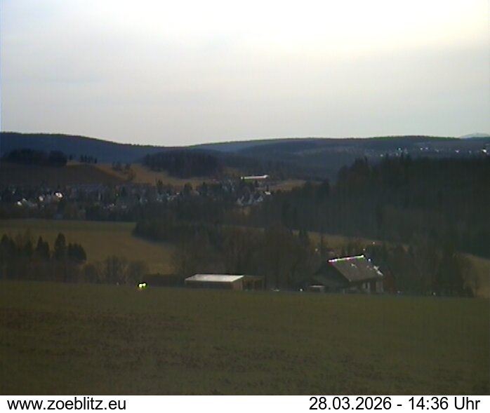 Blick von Norden auf Zöblitz