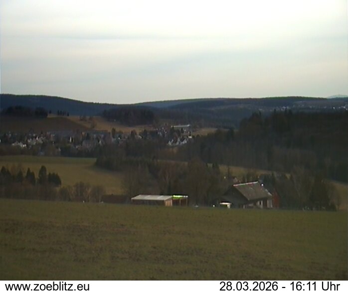 Blick von Norden auf Zöblitz