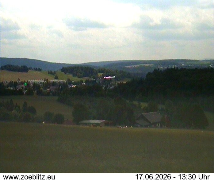 Blick von Norden auf Zöblitz