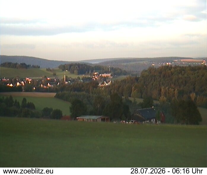 Blick von Norden auf Zöblitz