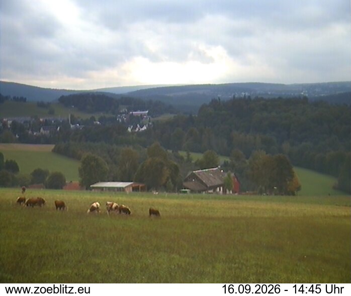 Blick von Norden auf Zöblitz
