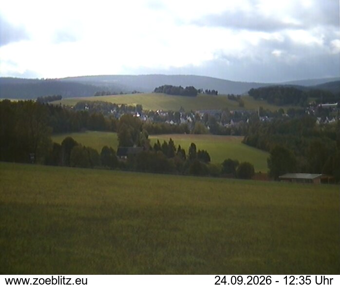 Blick von Norden auf Zöblitz
