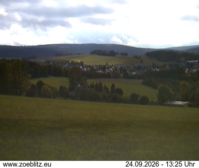 Blick von Norden auf Zöblitz