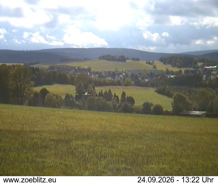 Blick von Norden auf Zöblitz