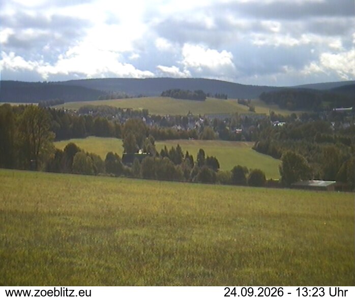 Blick von Norden auf Zöblitz