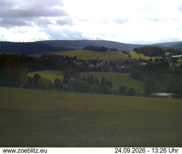 Blick von Norden auf Zöblitz