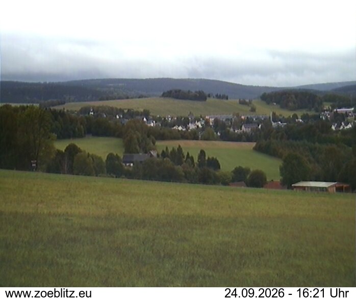 Blick von Norden auf Zöblitz